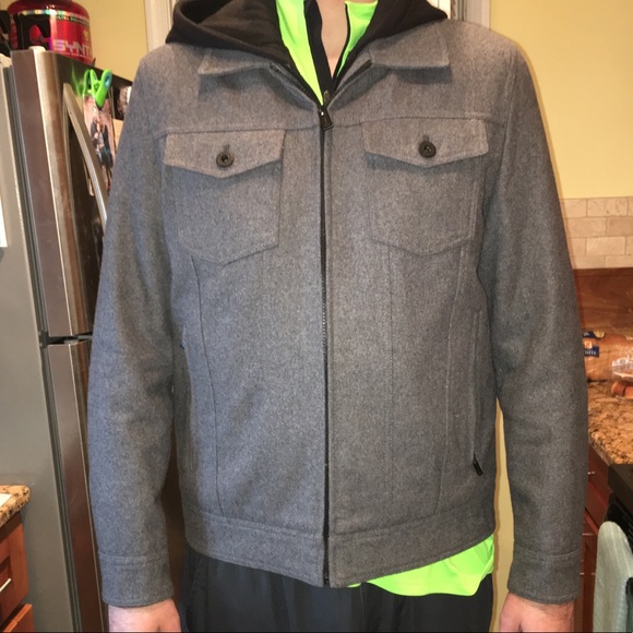 Hooded Peacoat Guess Com
